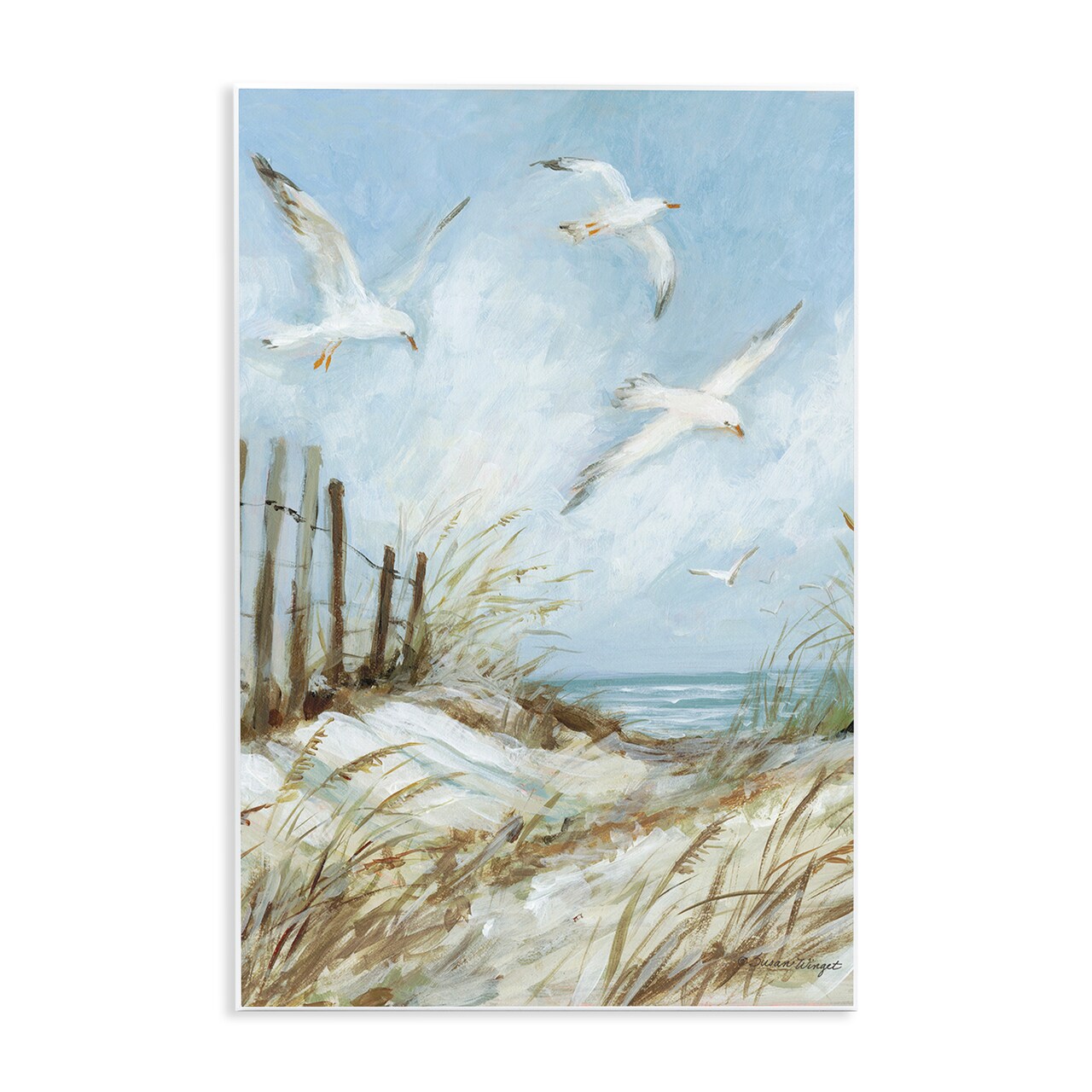 Stupell Industries Beach Path With Seagulls Wall Plaque By Susan Winget